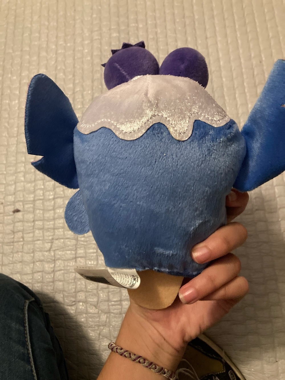 Blue Plush Popsicle Stuffed Animal - Cute Winking Character scented - Picture 3 of 7